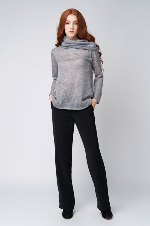 Angora Sweater Ganveri gray