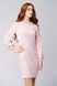 Peach knit dress with open shoulder, S
