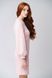 Peach knit dress with open shoulder, S